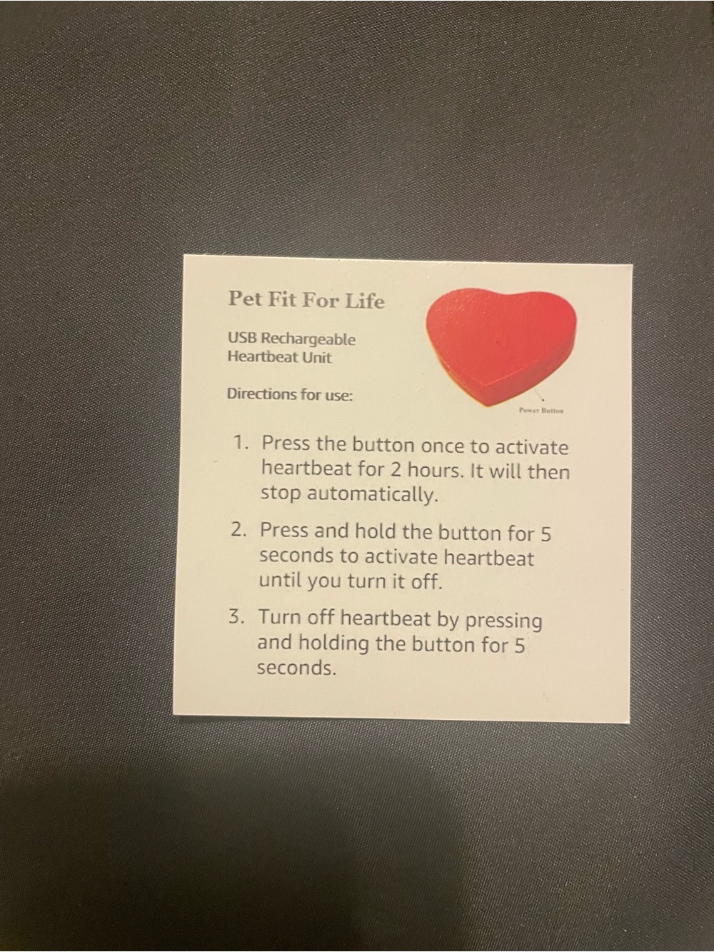 Cat with Beanbag Warmer & Red USB Rechargeable Heartbeat Comfort Unit for Pets